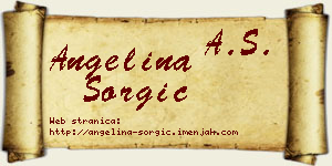 Angelina Šorgić vizit kartica
